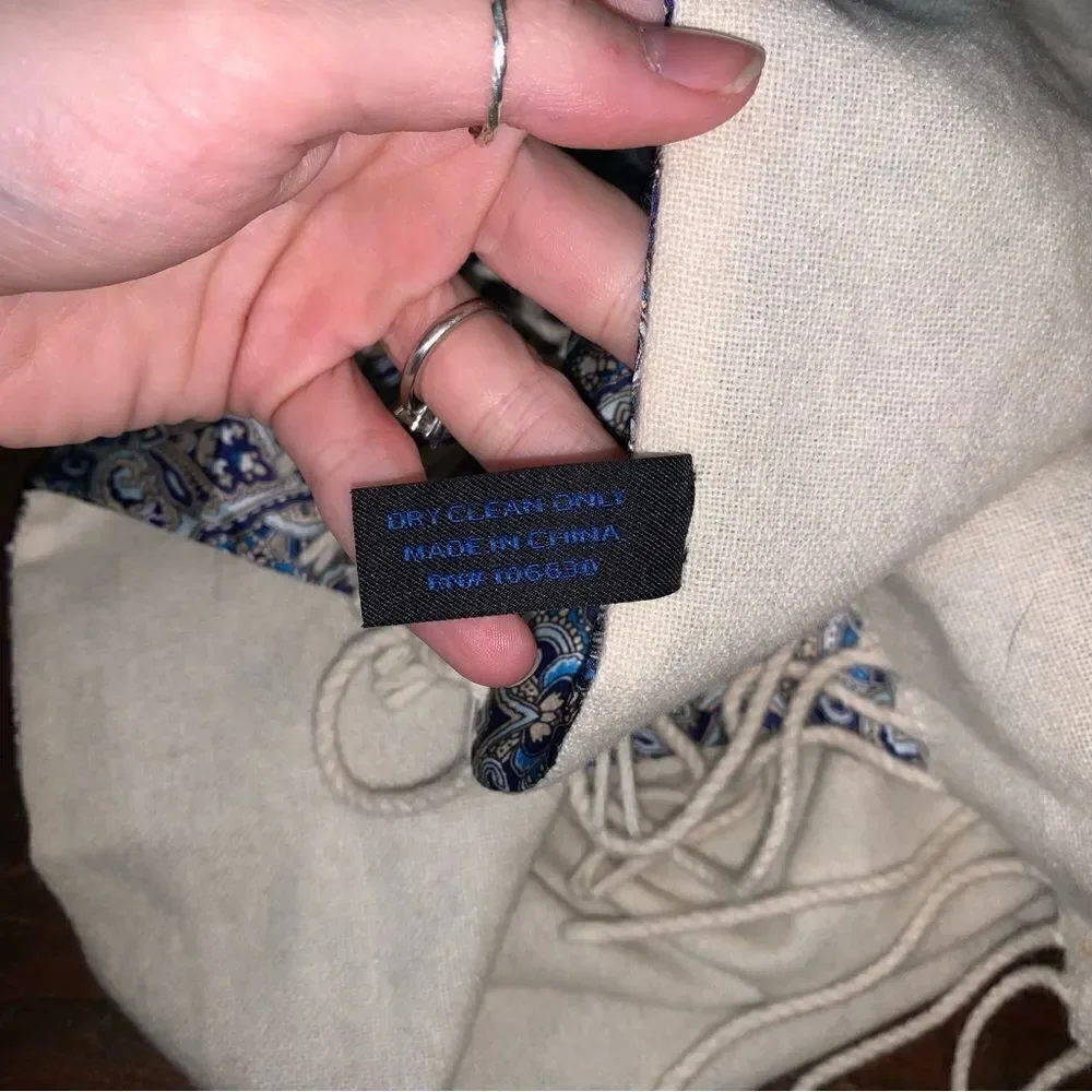 Enzo Mantovani Silk/ Cashmere Scarf
